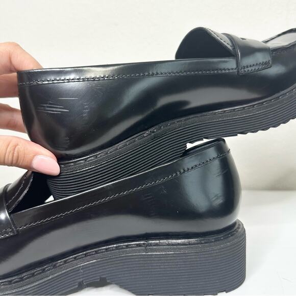 Prada Monolith Penny Loafers Black Size 38 - Picture 8 of 8